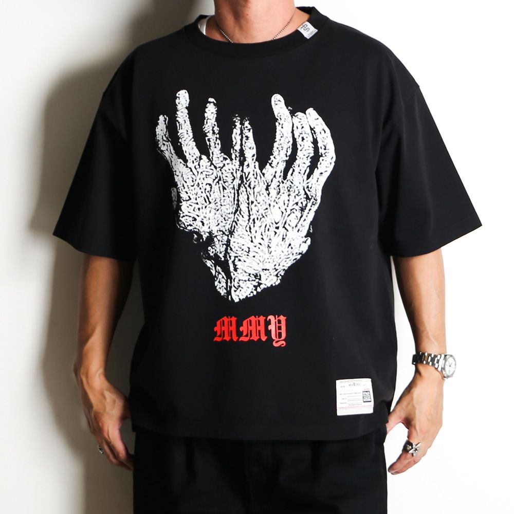 MASSES × Maison MIHARA YASUHIRO / HANDS PRINT T-SHIRTS MMY - BLACK / Tシャツ / C15TS046