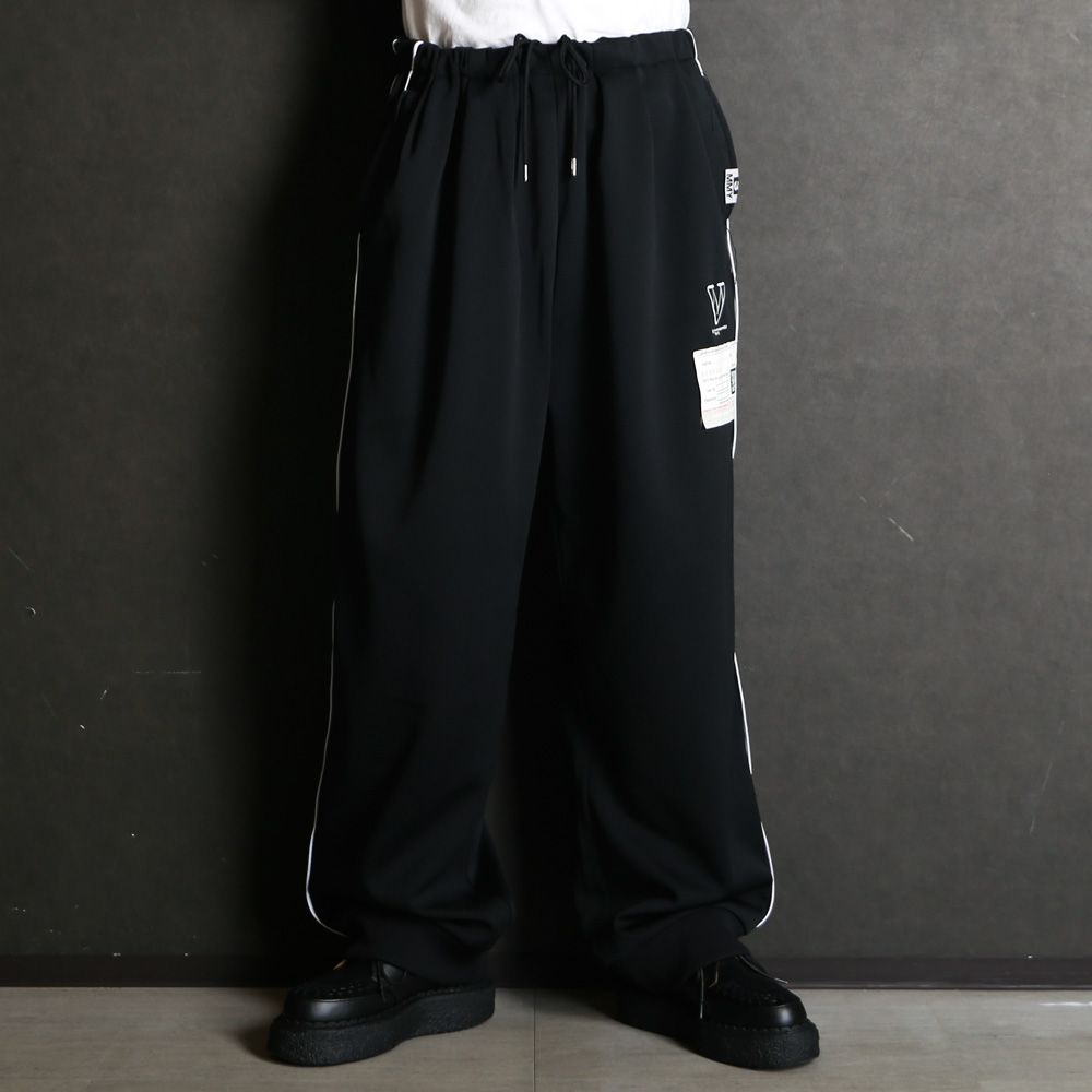 Amateur Sewn Like Track Pants - BLACK / アマチュア ソーン ライク トラックパンツ / A16PT582