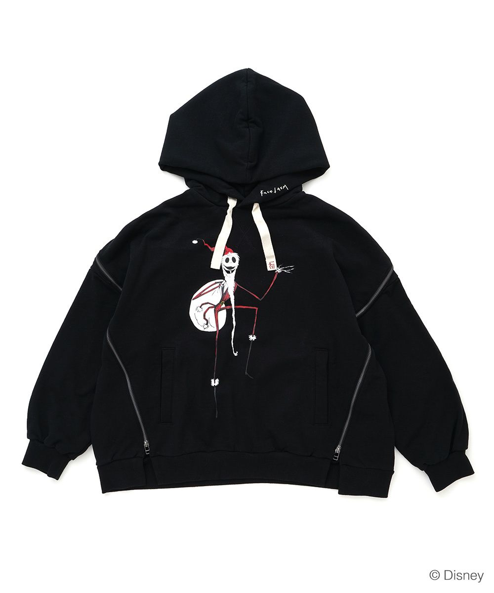 NIGHTMARE BEFORE CHRISTMAS ZIPPER HOODIE SANTA JACK / ジップパーカー / MIMI-SW-U07