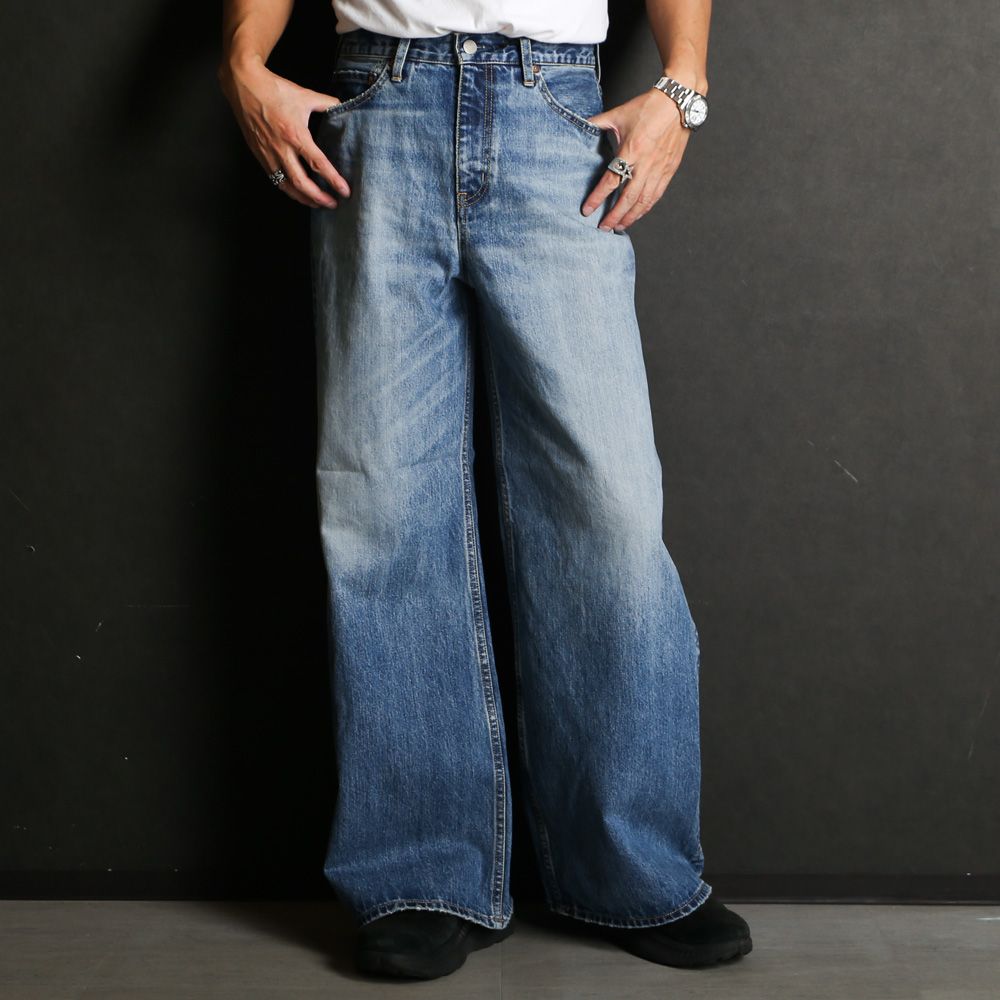 ×HAGUN / WIDE PIPE DENIM PANTS - BLUE / バギーシルエット デニムパンツ / VTM-25-P-103