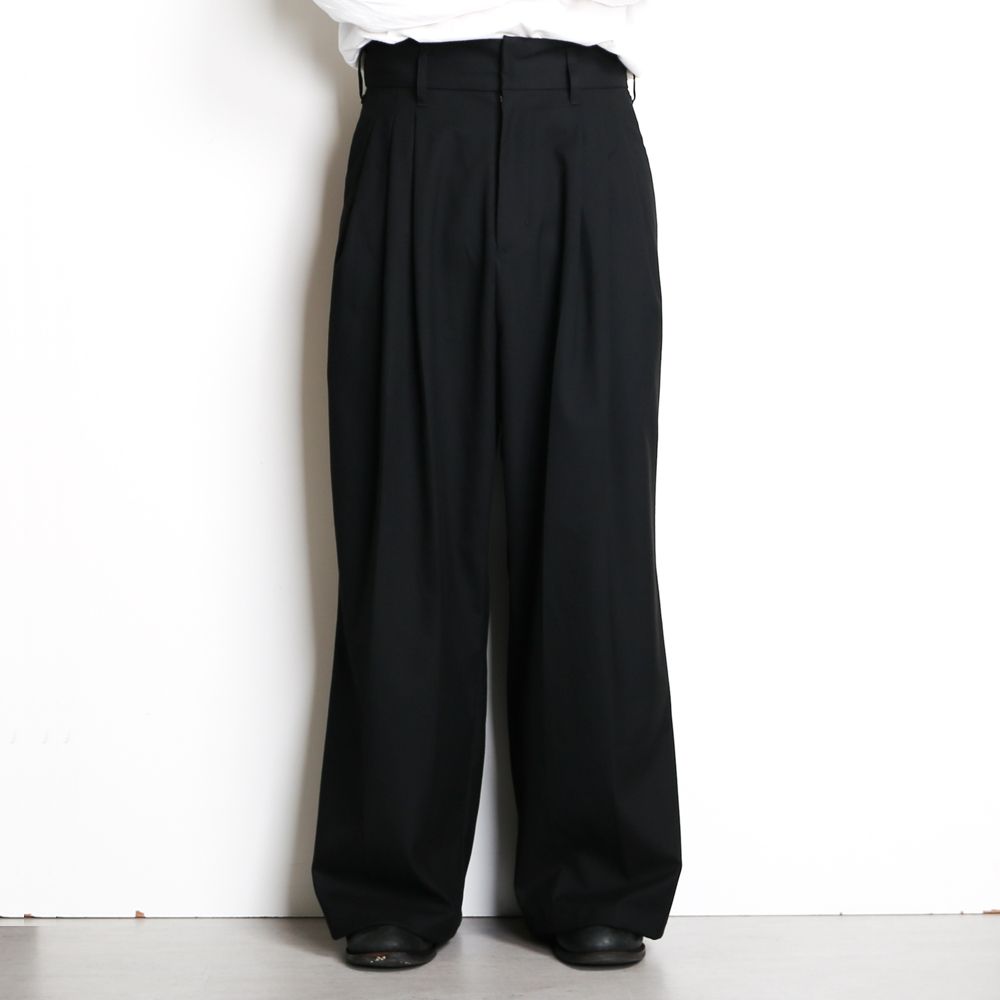 superNova. - High waist baggy trouser - Brushed T/R / ハイウエスト