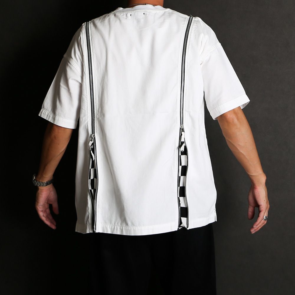 【ラスト1点-サイズ3】 OLD PARK×MINEDENIM / Zip Wide Denim T-SH / MND-23SSOP001-07