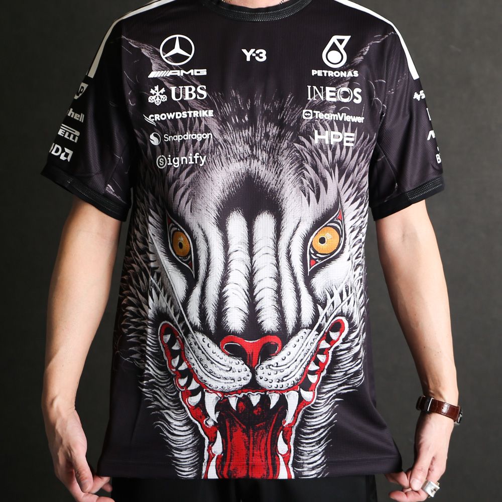 Y-3 MERCEDES - AMG PETRONAS FORMULA 1 TEAM DRIVER SHORT SLEEVE JERSEY / Tシャツ / KT2226