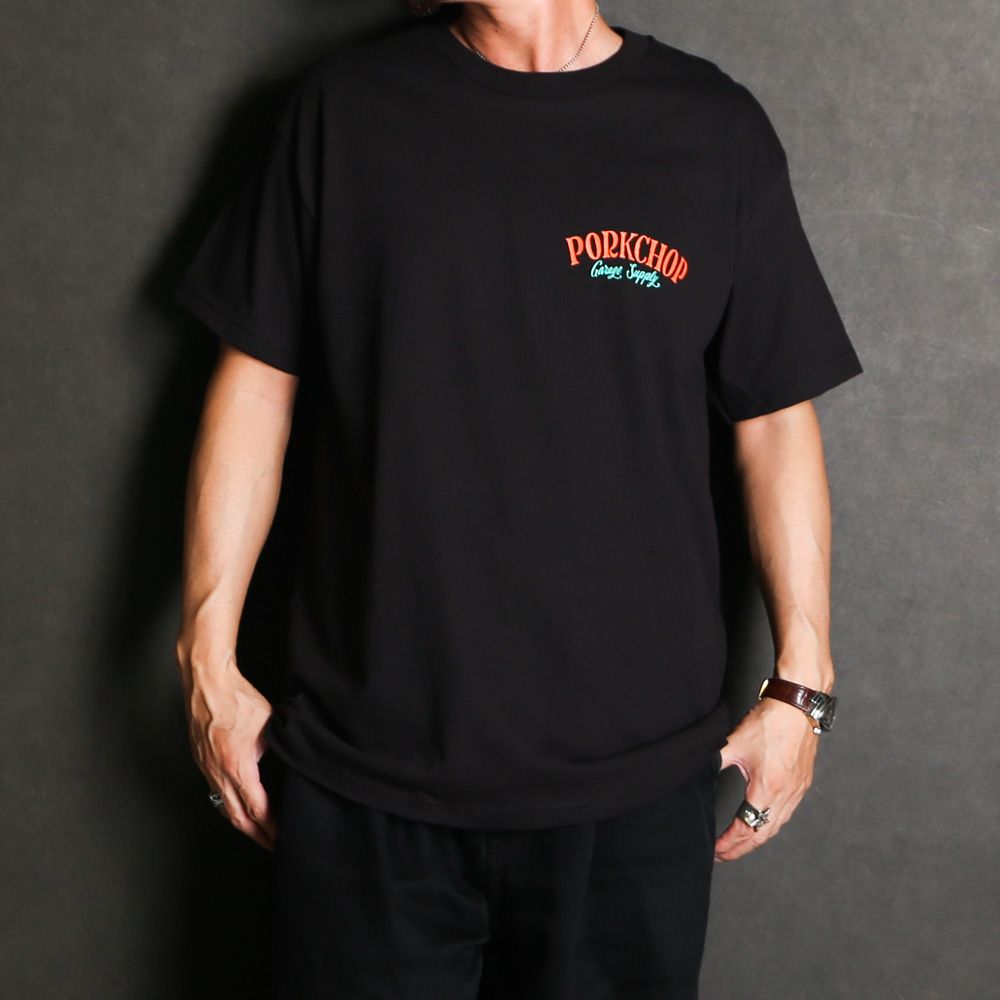 PCP BACK TEE - BLACK / ショートスリーブTシャツ