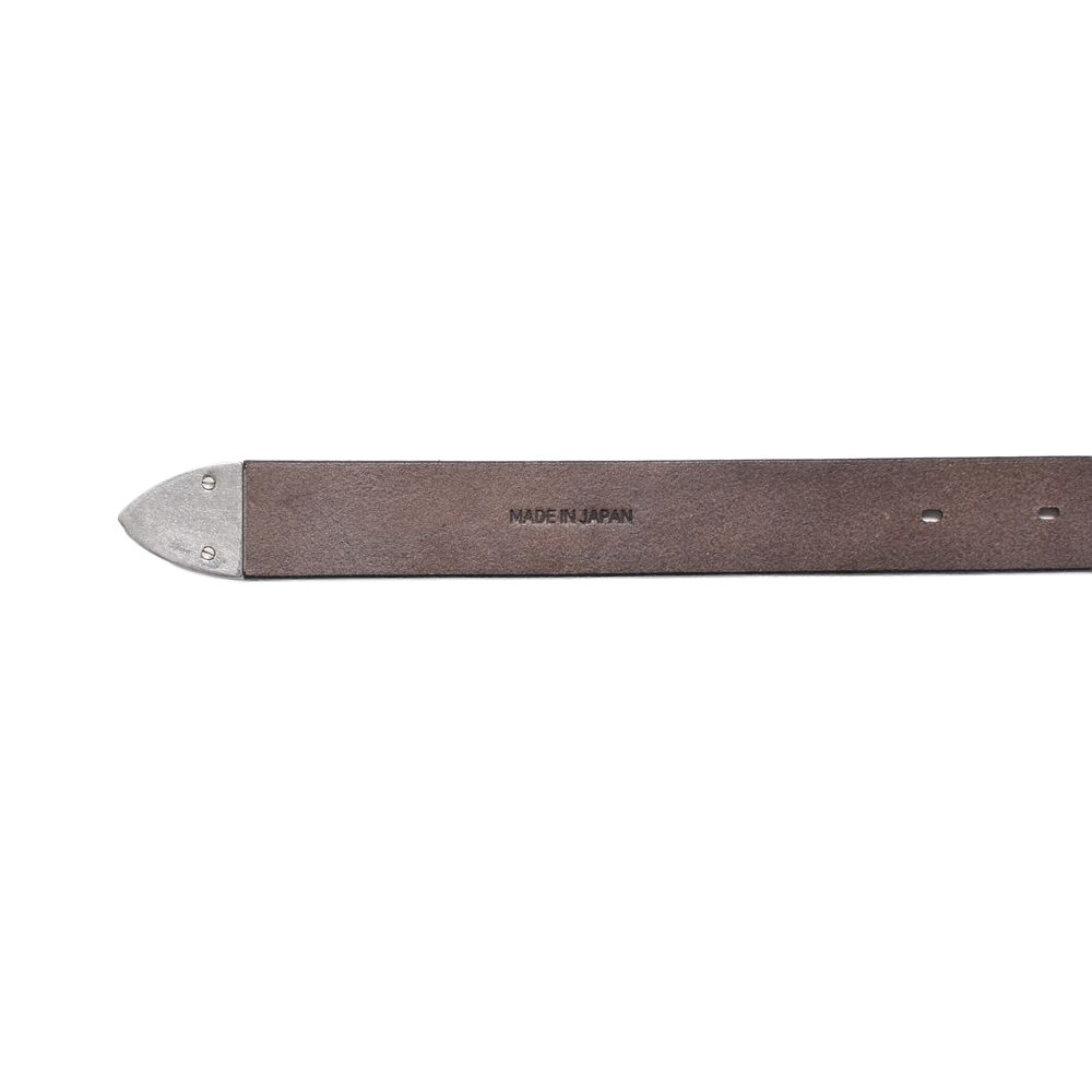 Leather Long Western Belt - DBR / MDLBT002