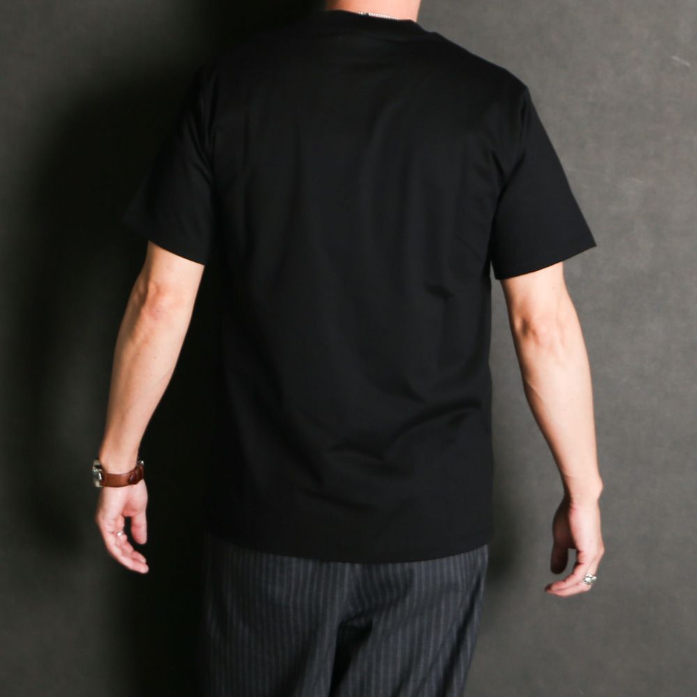 REGULAR FIT Tee - BLACK / オーガニックGIZA 80/3 天竺 サバイバルクロス® - レギュラーフィットTee / A26A19CS04B