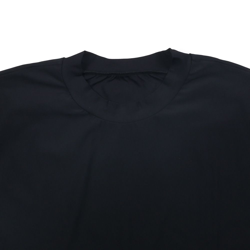 MILITARY NYLON OVER TEE - BLACK / ナイロンポケットビッグTシャツ / RC40-T-008