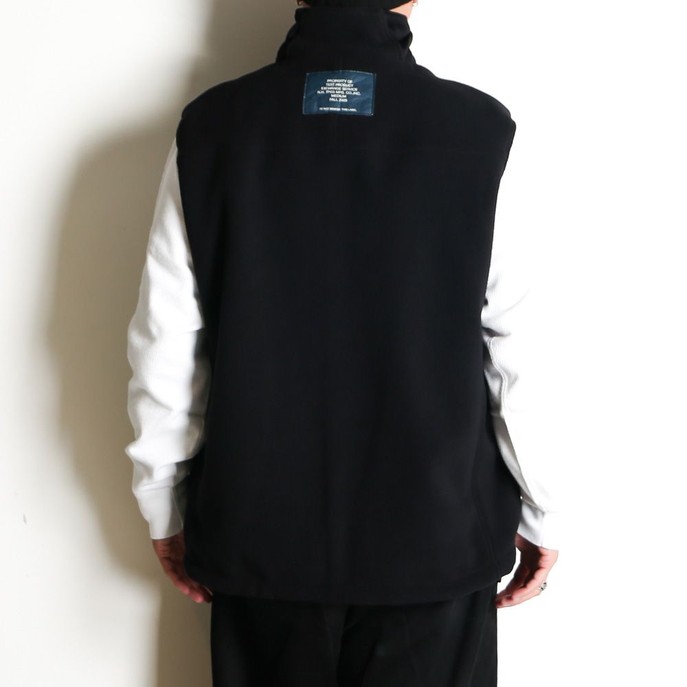 × WILD THINGS / REVERSIBLE VEST - BLACK / 9252-VE01-003