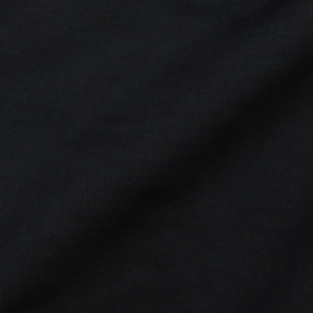 HUGE SHORT SWEAT - BLACK / オーガニックコットンヘビー吊裏毛 - ヒュージショートスウェット / A26A09CS02C