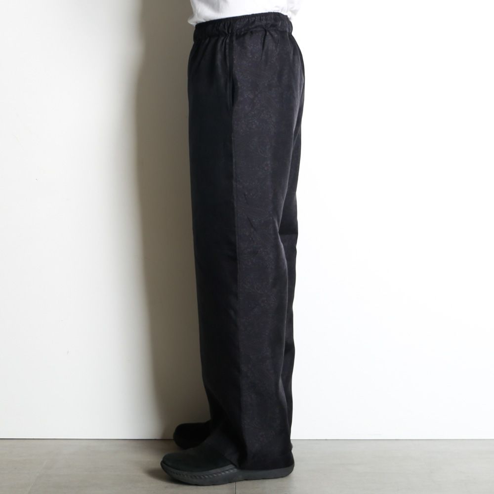 WIDE LEG EASY SILK PANTS - PAISLEY / 8匁シルク羽二重 - ワイドレッグ イージーシルクパンツ / M26A21PT01C
