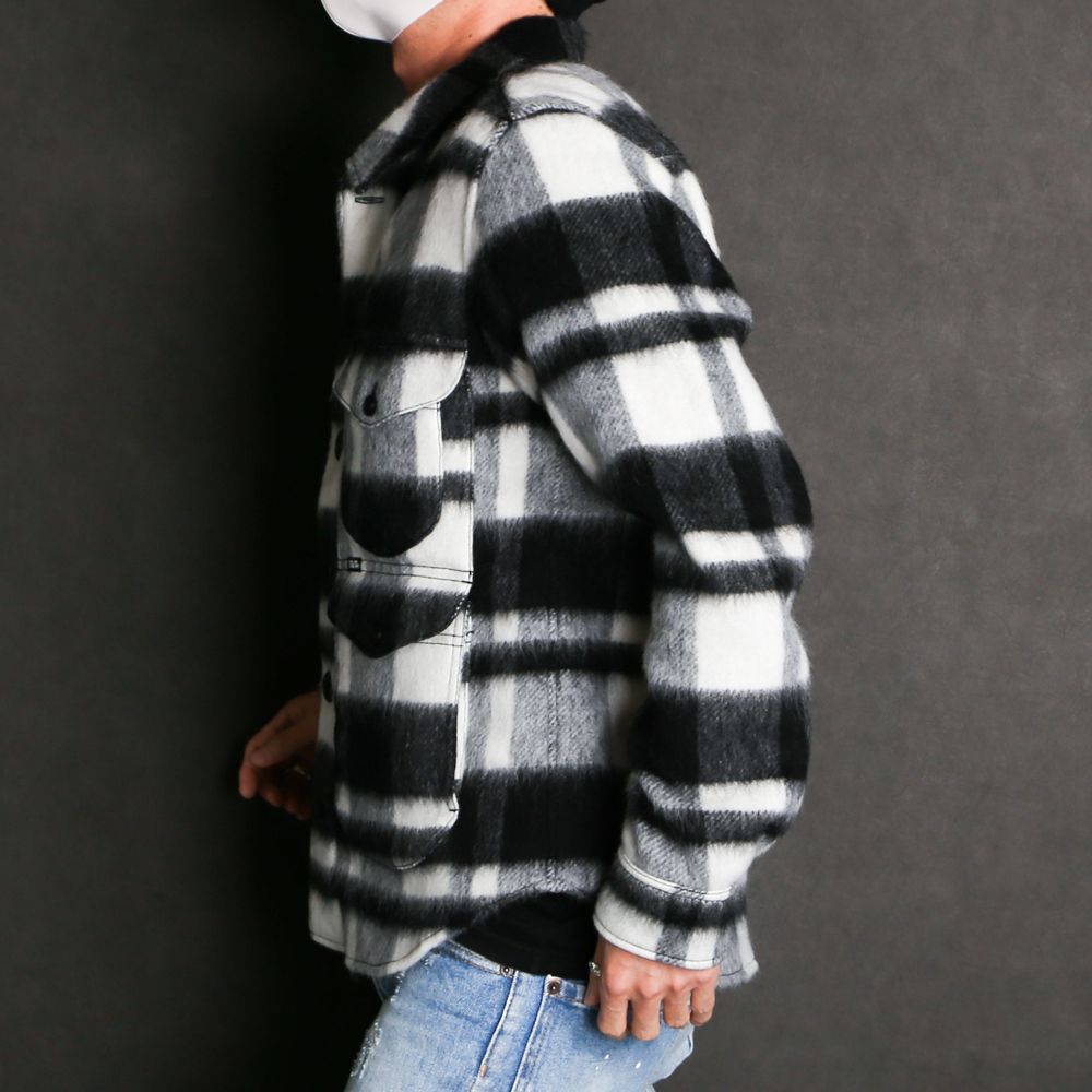 PLAID FUR WORK SHIRTS-TYPE JACKET / ブランケットチェック ワークシャツジャケット / TJK-F2016
