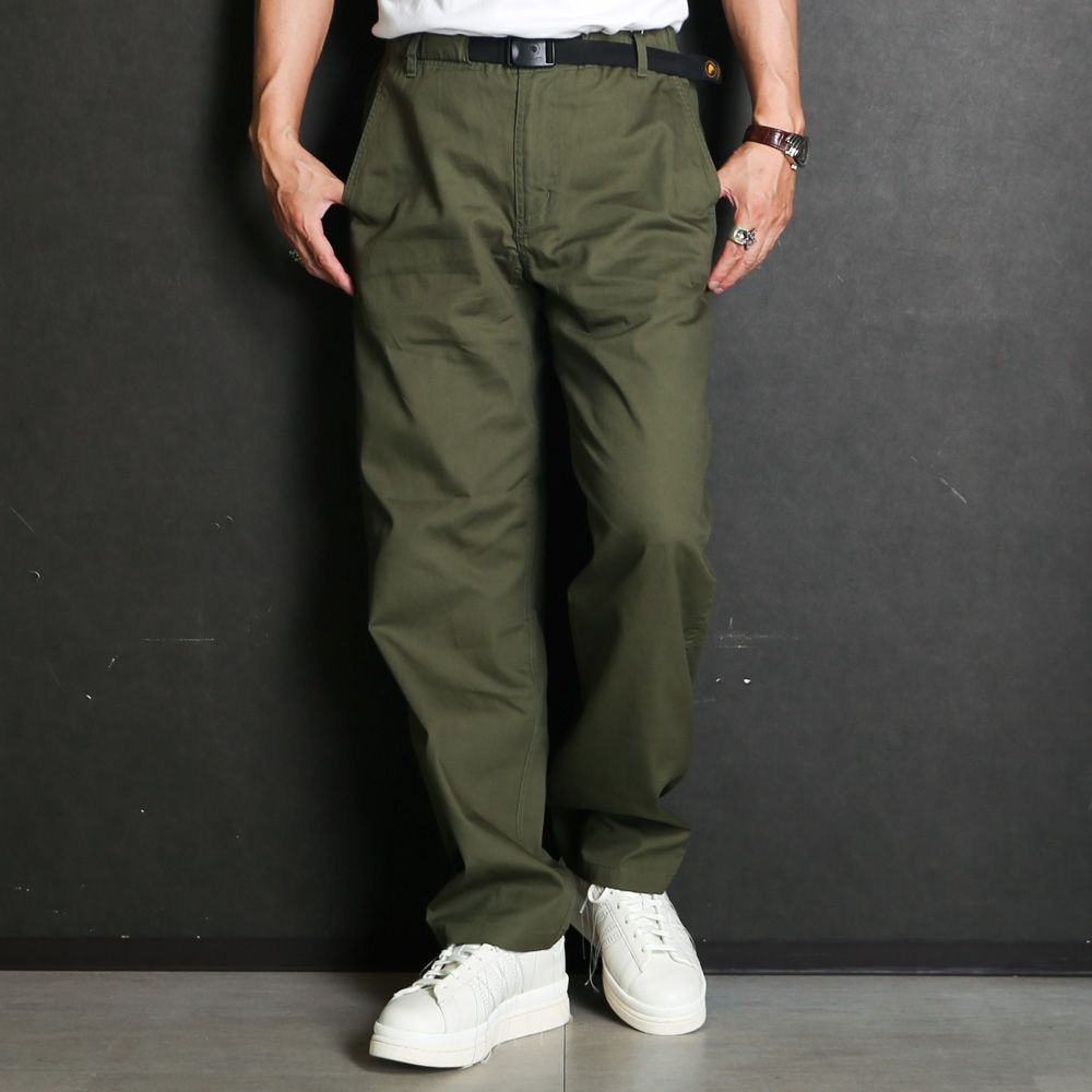 【ラスト1点-サイズS】 COTTON EASY PANTS - KHAKI / コットンイージーパンツ / 26'RP-0313