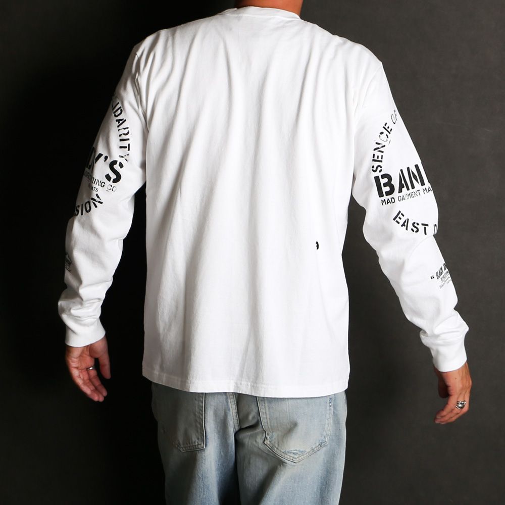 STAMP LOGO L/S TEE - WHITE / Tシャツ / 24'RTC-0802