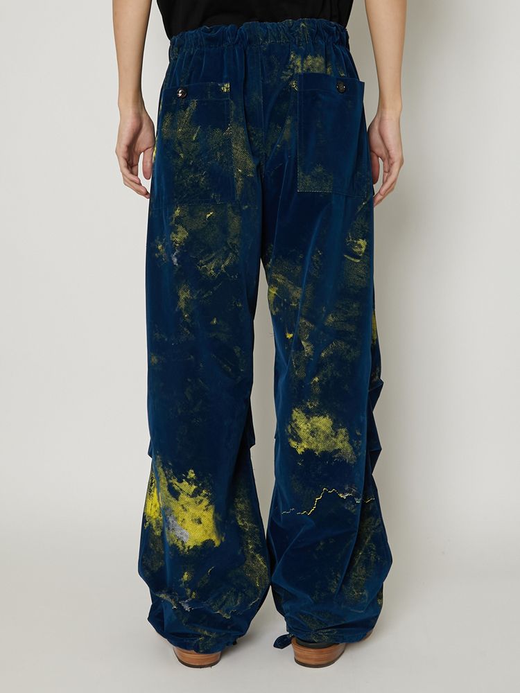 "FLOCKY + PIGMENT PRINT" PARACHUTE PANTS / パラシュートパンツ / TA23AW-PT018