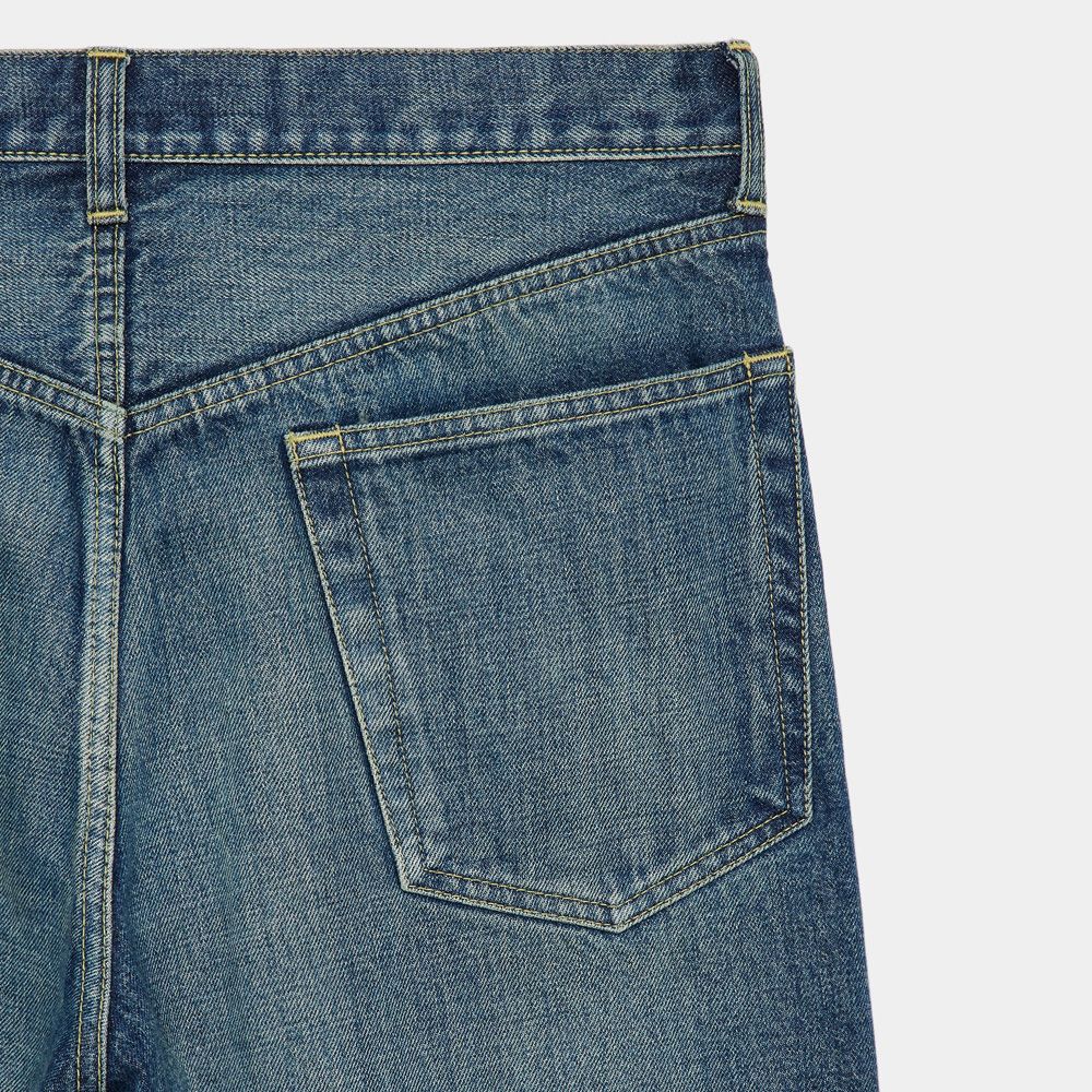 CLEAN CYLINDER FIT JEANS - INDIGO V.W / オーガニックコットン 13.5oz セルビッチデニム - クリーンシリンダーフィットジーンズ / M26A10PT12C