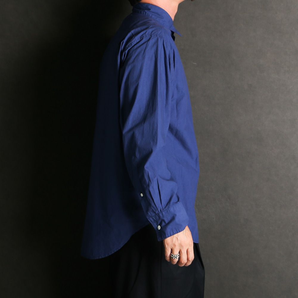REGULAR COLLAR SHIRT - BLUE / オーガニックコットンシルク120/2タイプライター - レギュラーカラーシャツ / M25C13SH01C