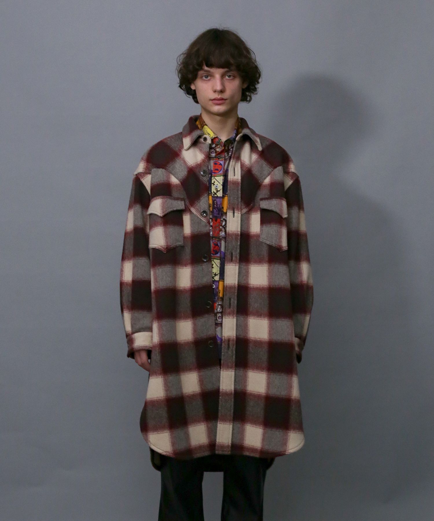 Iroquois - MULE FLANNEL CHECK CO / チェック シャツコート / 379200
