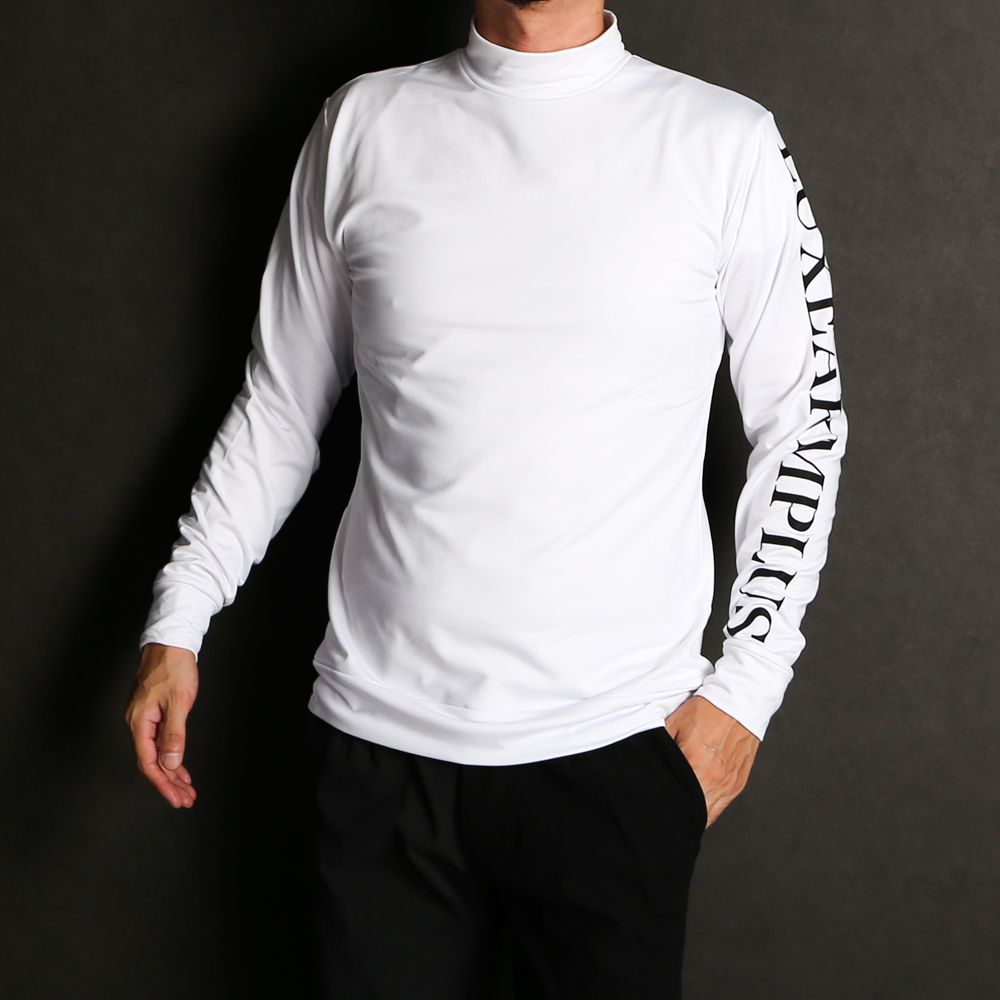 BACK BIG LOGO HIGH NECK T-SHIRTS / バックロゴ モックネックTシャツ / LAT-22002