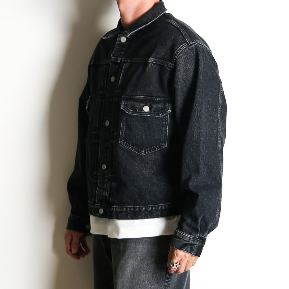 ×HAGUN / 2ND TYPE LAGE TRACKER JACKET - BLACK / デニムジャケット / VTM-25-O-108