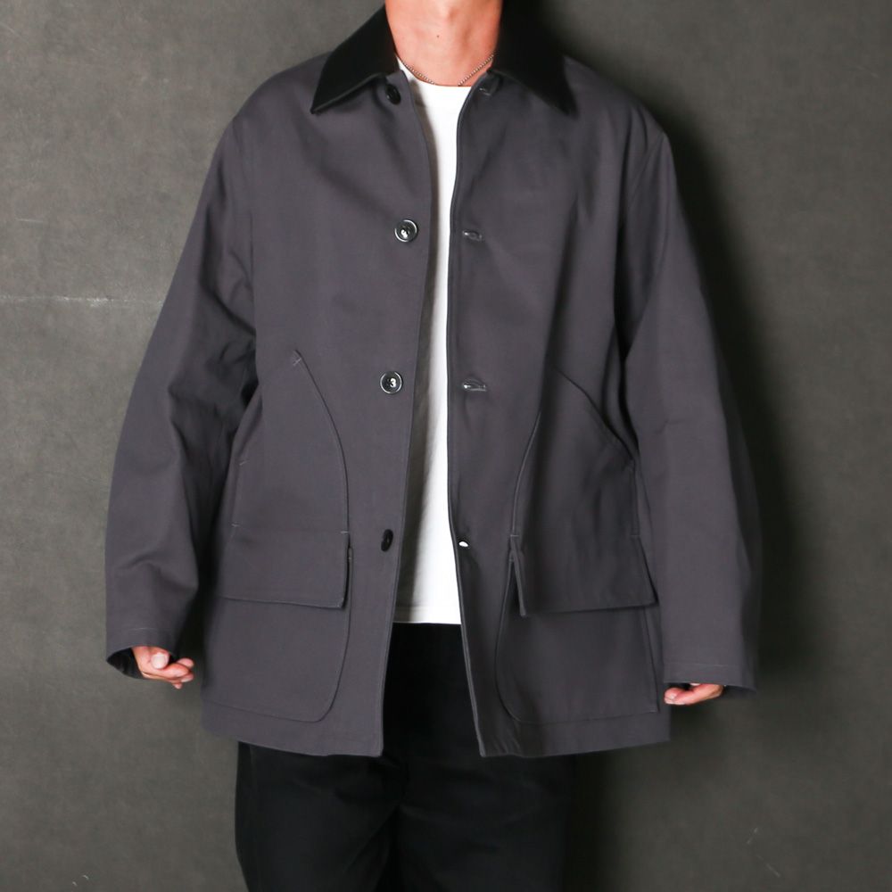 Chasseur Jacket - Black / オーガニックコットンダック - シャスールジャケット / A26C08BL01C