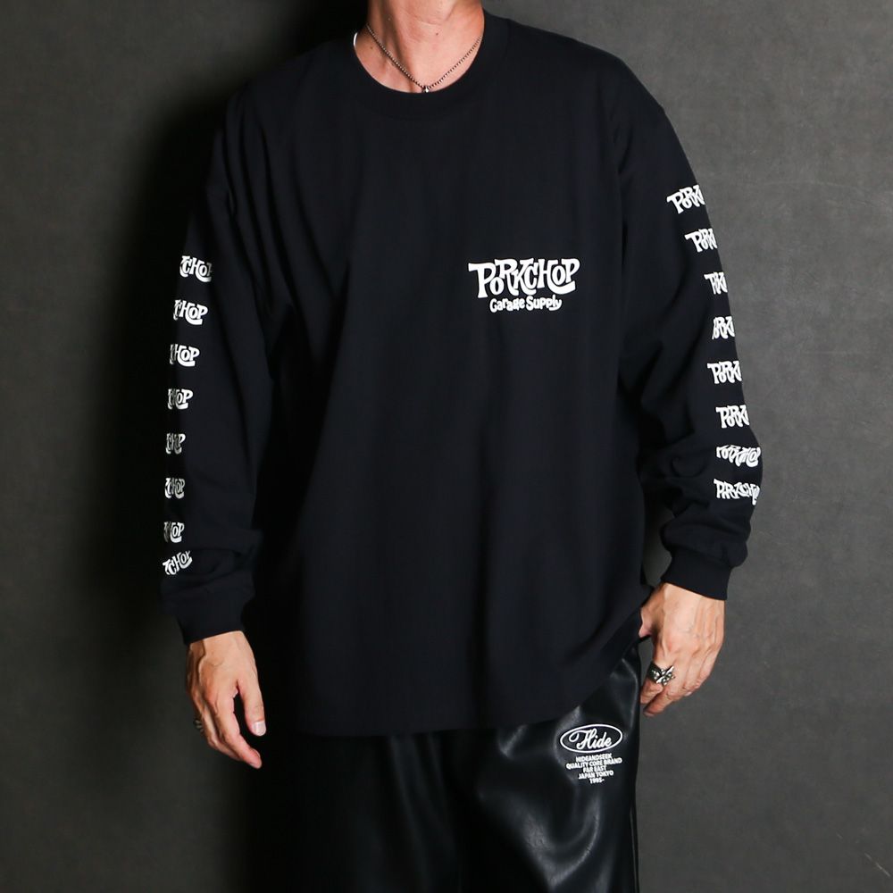 SC LOGO L/S TEE - BLACK / ロングスリーブTシャツ