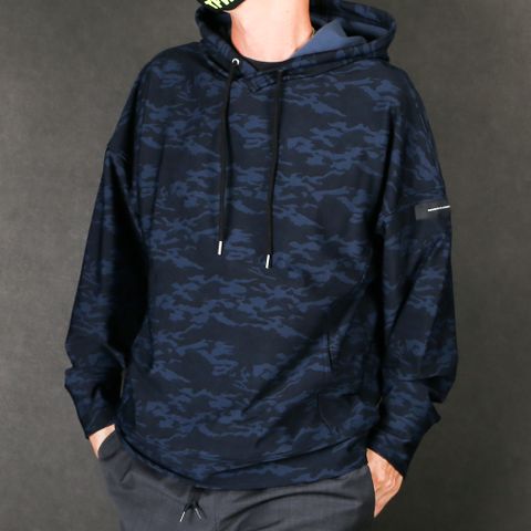 HEAT CAMO loose hoodie / ヒート ドロップショルダー パーカー / RC17-C-003