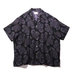 Aloha shirt - Sprinkled paisley jacquard / アロハシャツ - オリジナルペイズリージャガード / SN-614