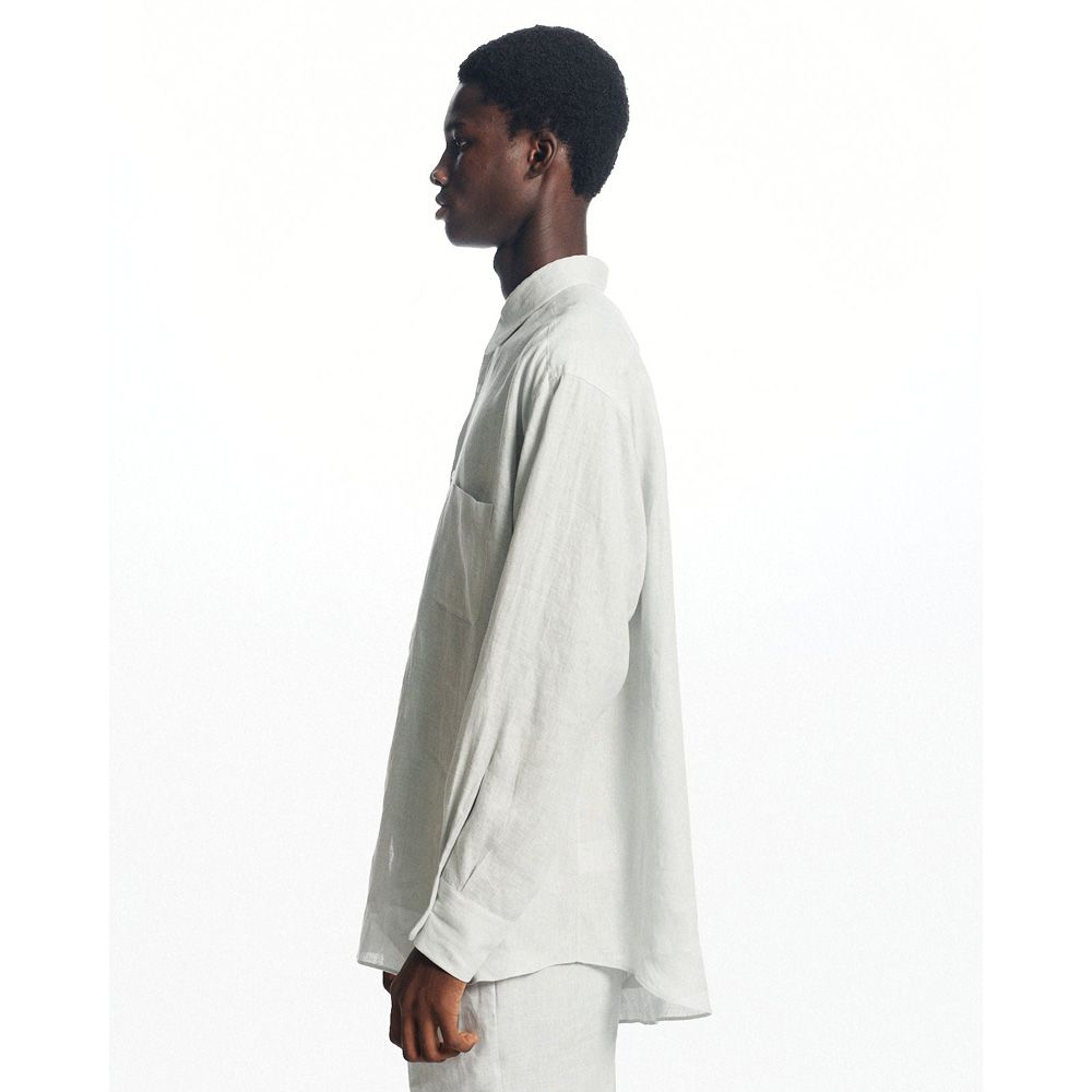 COMFORT FIT SHIRT - Ice / ヘンプ細布 - コンフォートフィットシャツ / A26A22SH01C