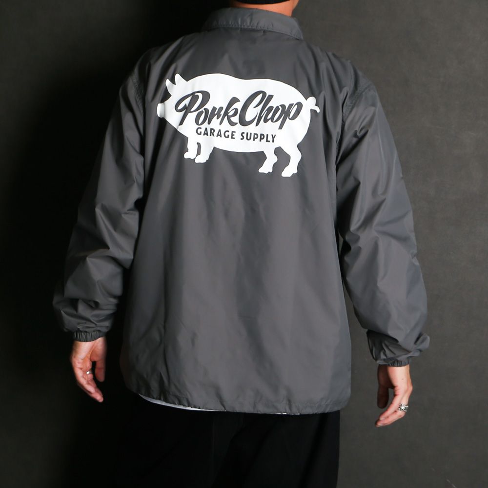 SCRIPT PORK COACH JKT - CEMENT / コーチジャケット