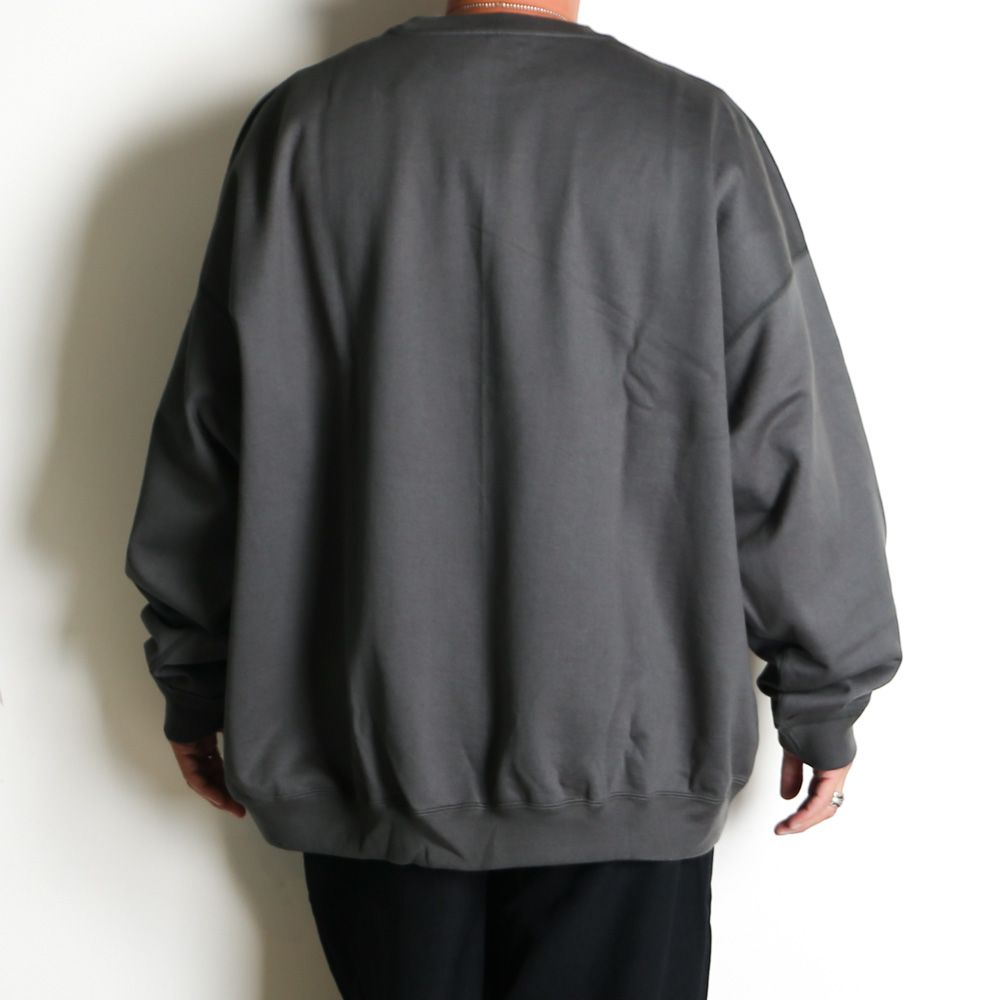 ロック様 オーガニックコットンヒュージスウェット MARKAWARE - HUGE SWEAT - BLACK / オーガニックコットンヘビー