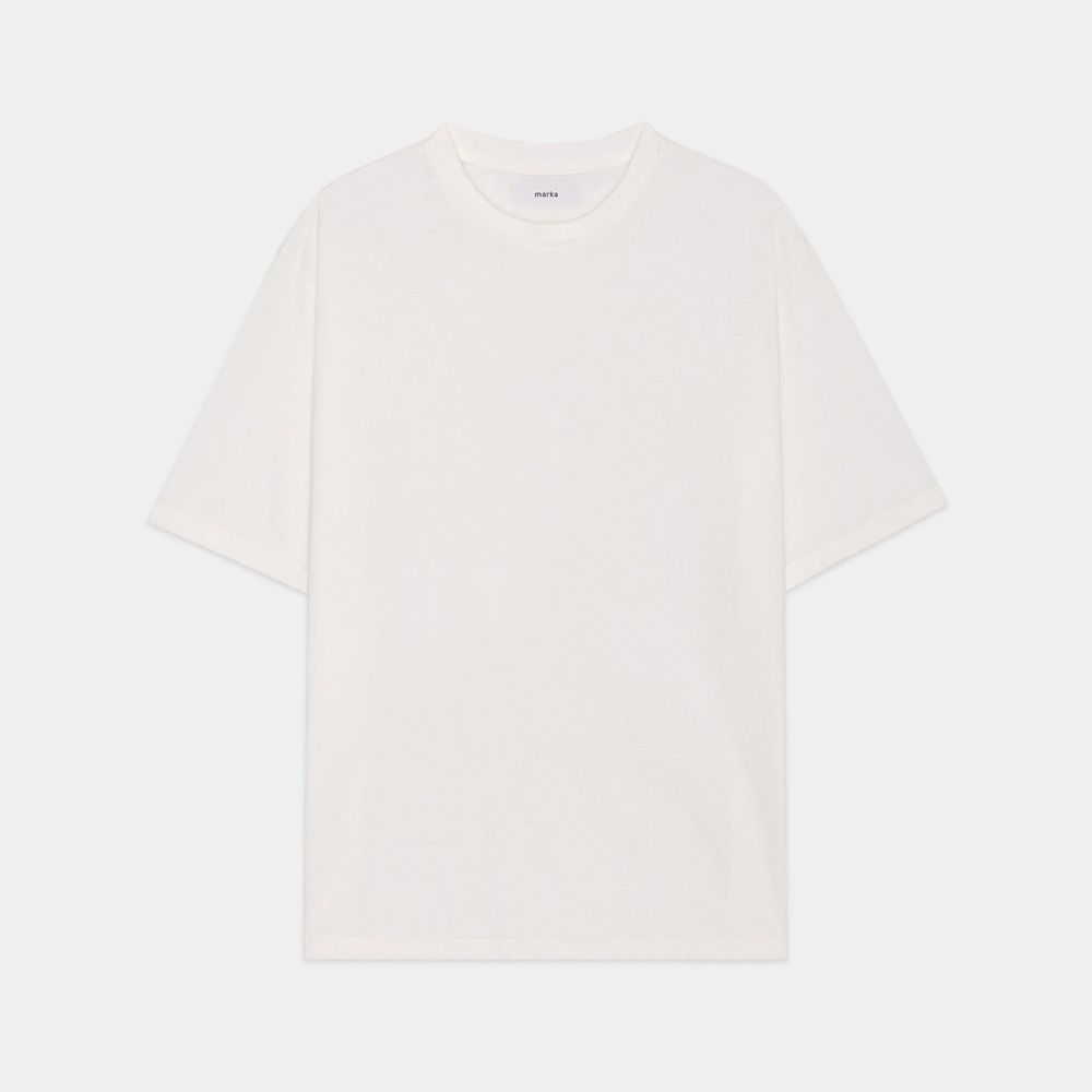 CREW NECK TEE - WHITE / 30/1オーガニックコットン空紡天竺 - クルーネックTee / M26B14CS02B