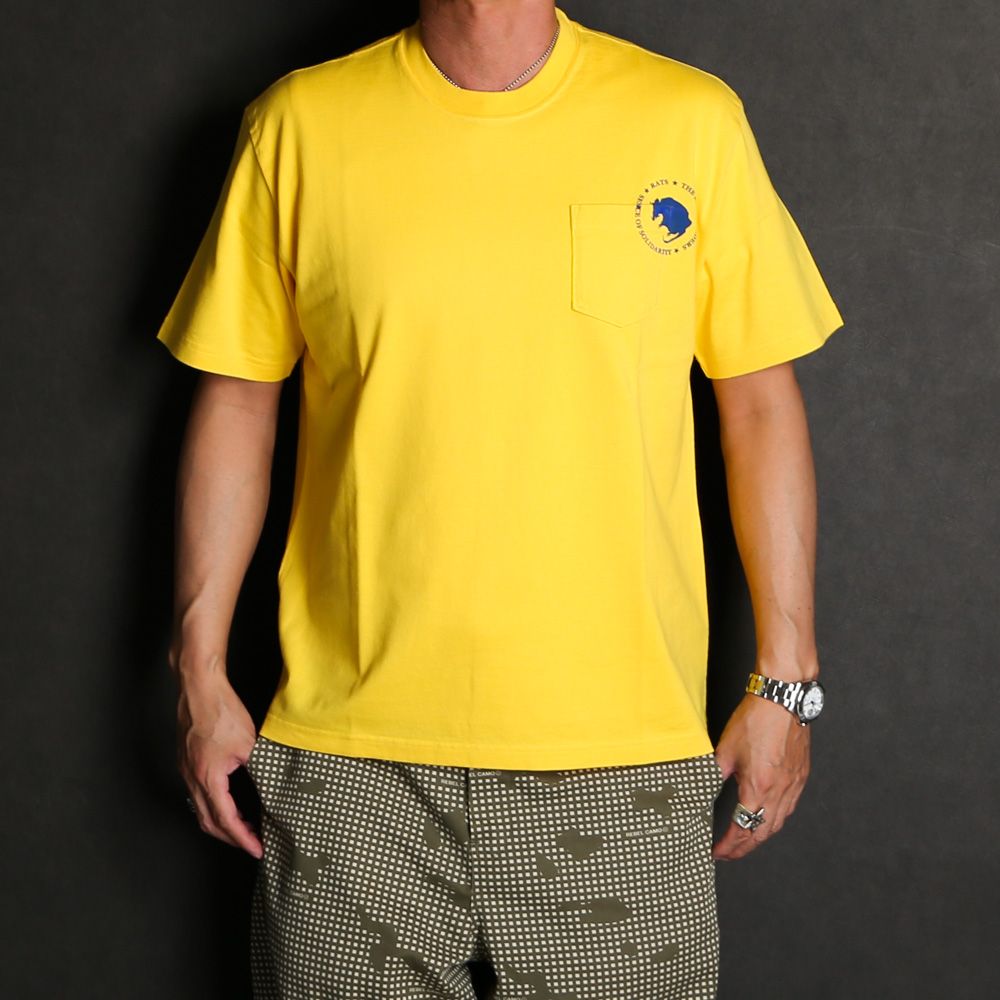 RATS - CIRCLE POCKET TEE - YELLOW / Tシャツ / 24'RT-0601 | chemical conbination