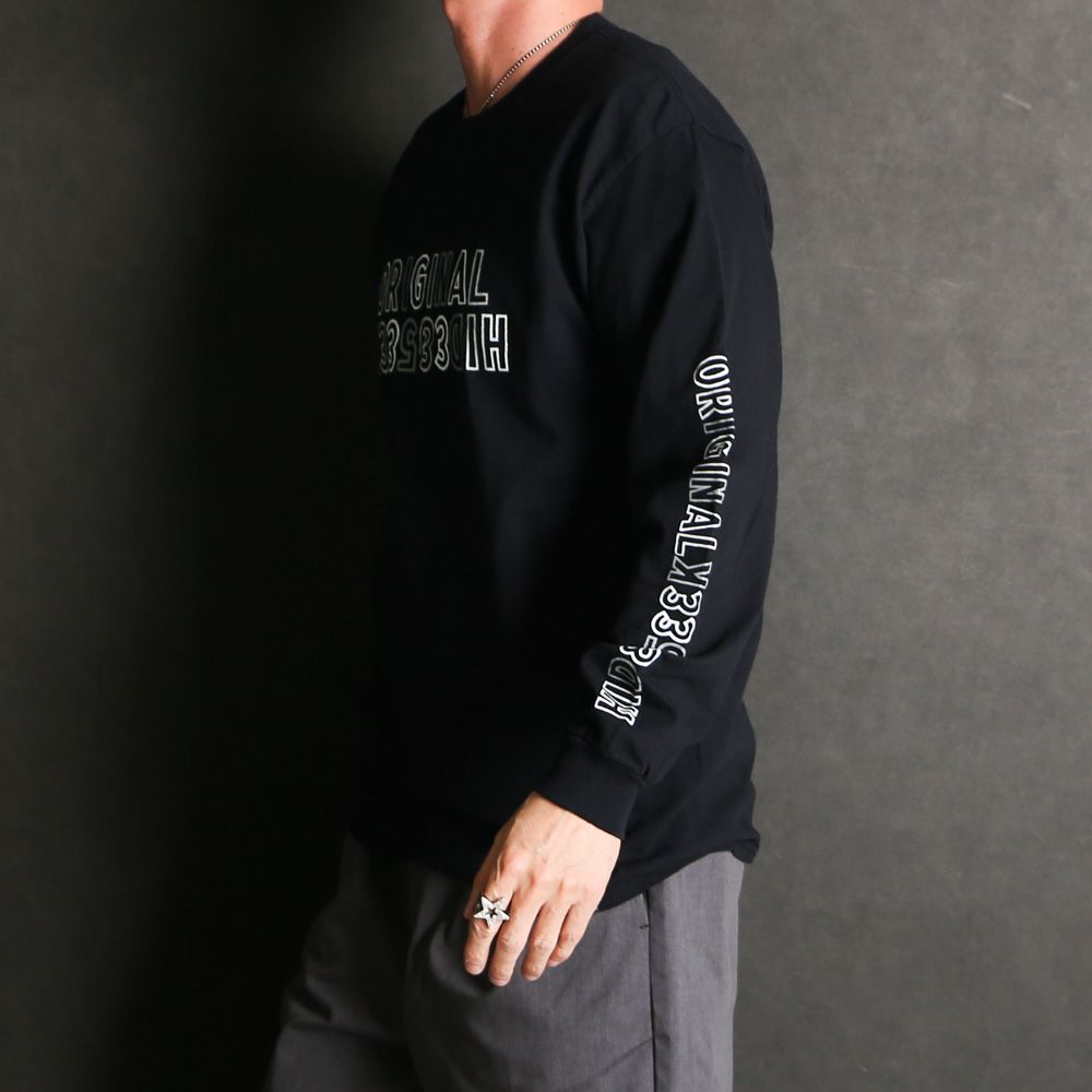 " HIDEANDSEEK × Toru Nishiura " / Original H&S L/S Tee - BLK / Tシャツ / H30th-010426