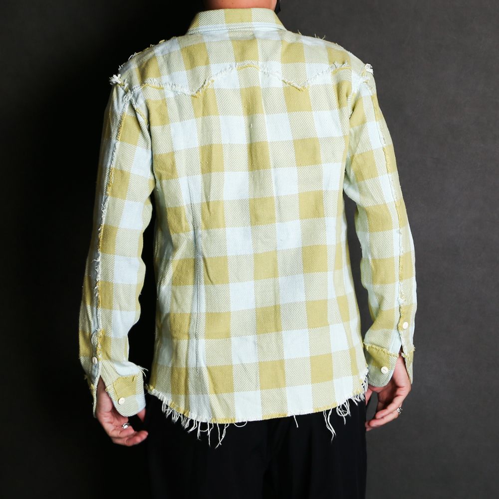 Buffalo PLAID FRINGE SHIRTS / フリンジ バッファローチェック シャツ / TSH-F2105