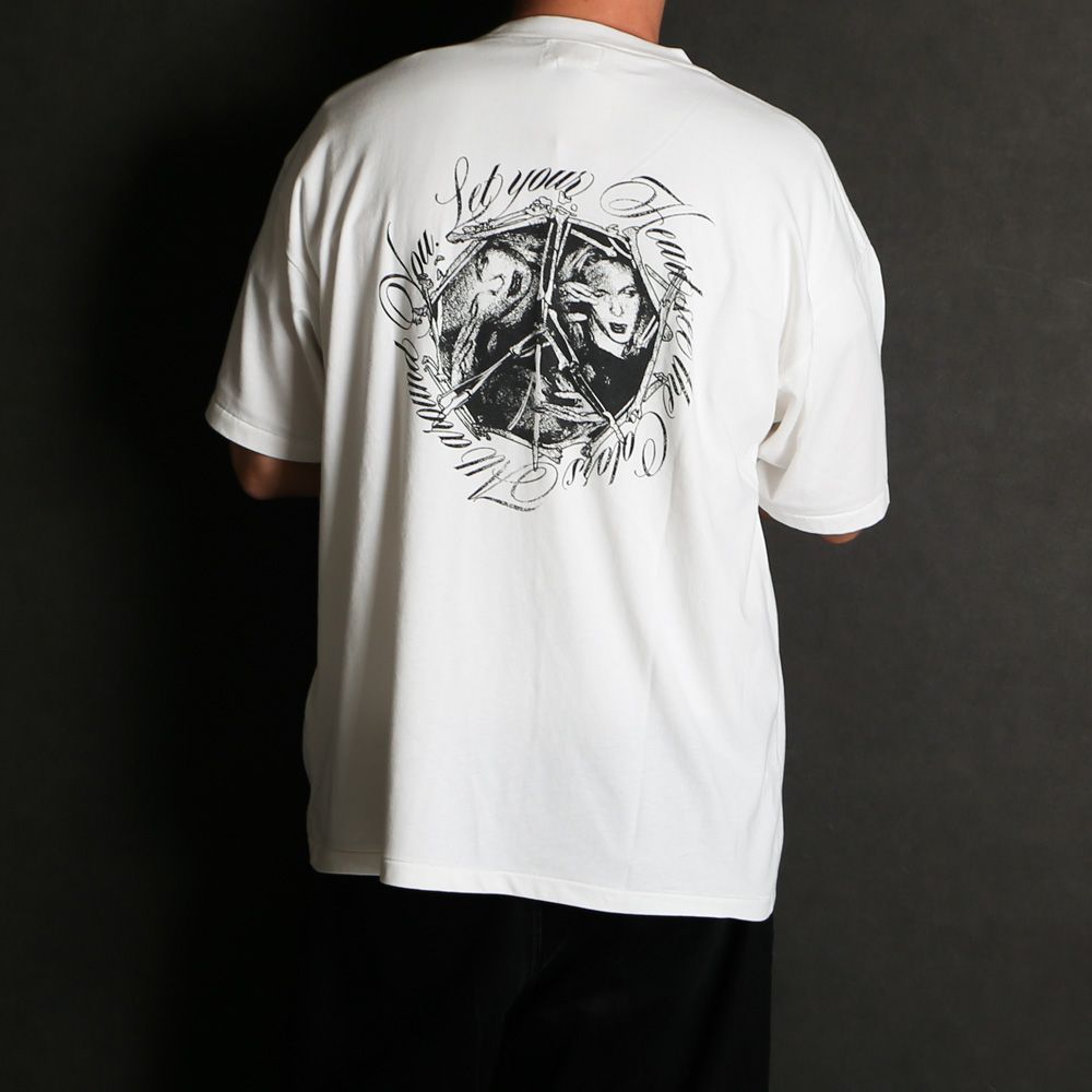 “SWEET SMILE” Tee T/C - WHITE / グラフィック Tシャツ / G16TS096