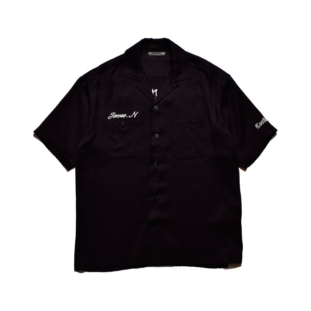 MINEDENIM - 【ラスト1点-サイズ1】 Detroit Embroidery Bowling SH - BLK / 2405-5004 |  chemical conbination