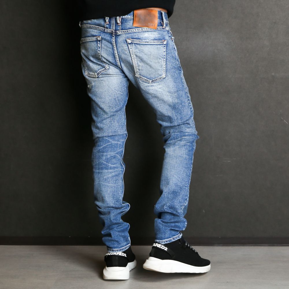 TMT - HYBRID-STRETCH DENIM 5P TIGHT TAPERED(DAMEGE