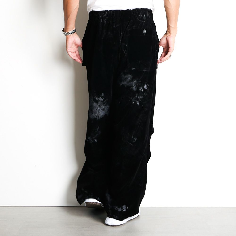 "FLOCKY + PIGMENT PRINT" PARACHUTE PANTS / パラシュートパンツ / TA23AW-PT018