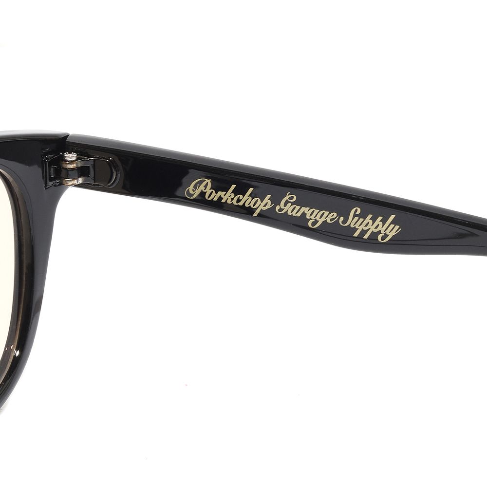 SUNGLASSES_26 Type01 - BLACK × LIGHT BROWN / サングラス
