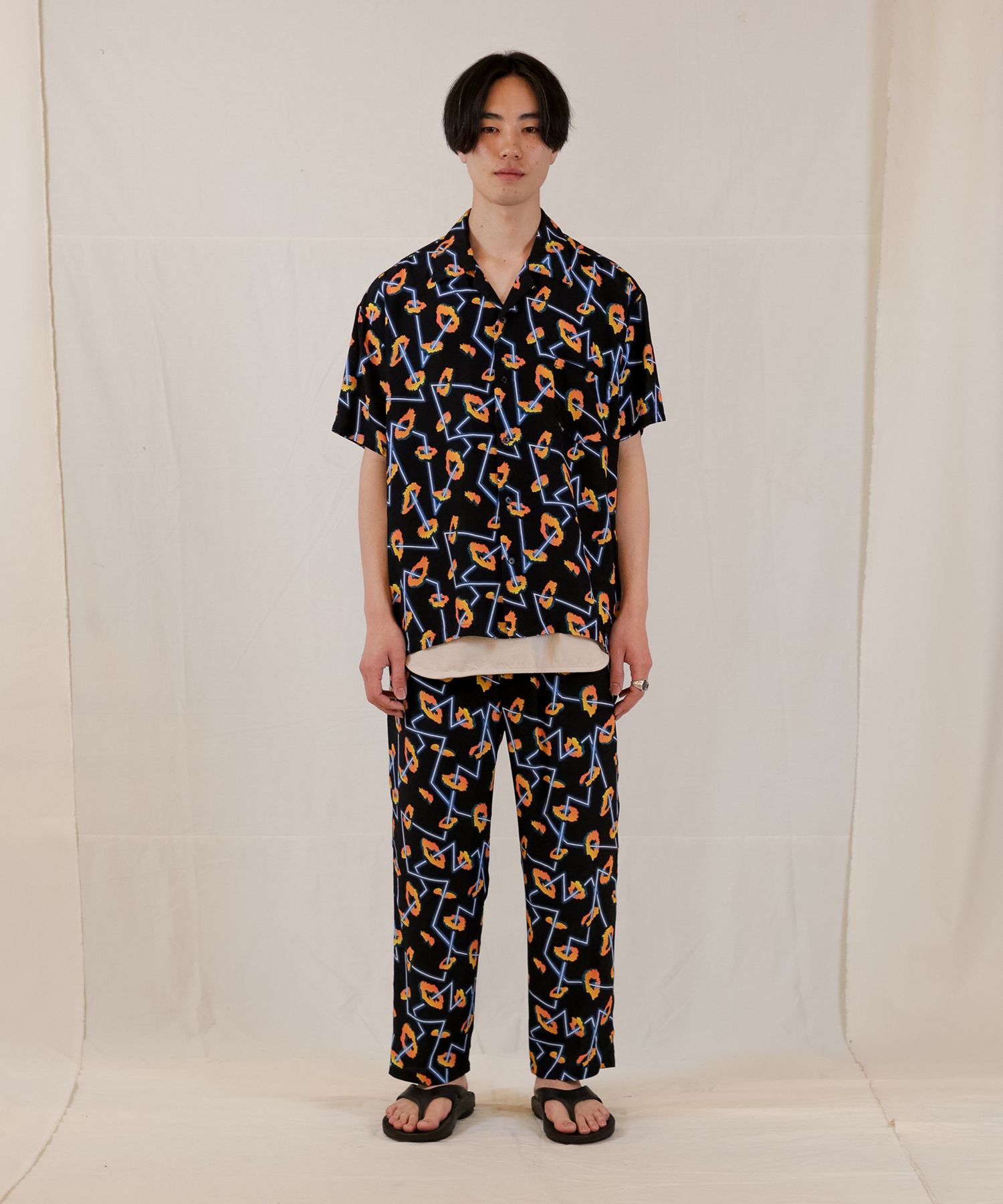 NEON LEOPARD H/S SH / ネオンレオパード シャツ / 379113