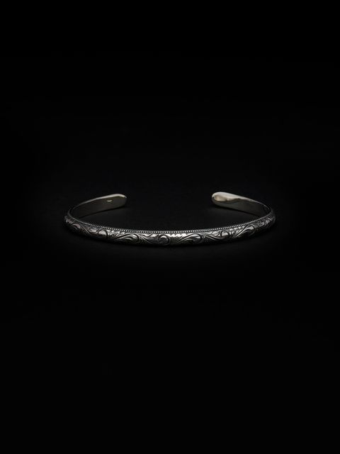 Engraved Narrow Bangle / バングル / RX-612-1