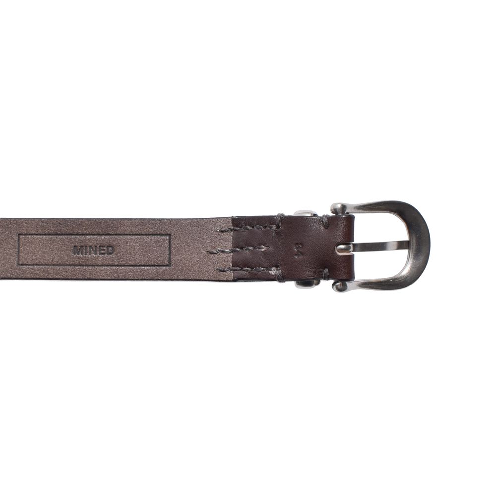 Leather Long Western Belt - DBR / MDLBT002