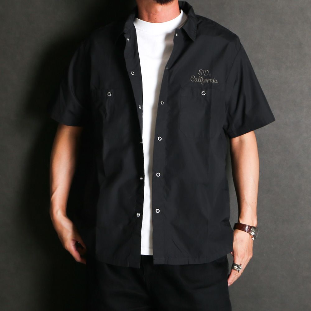 SD Dress Work Shirt SS - Black / ワークシャツ / SHOSD220