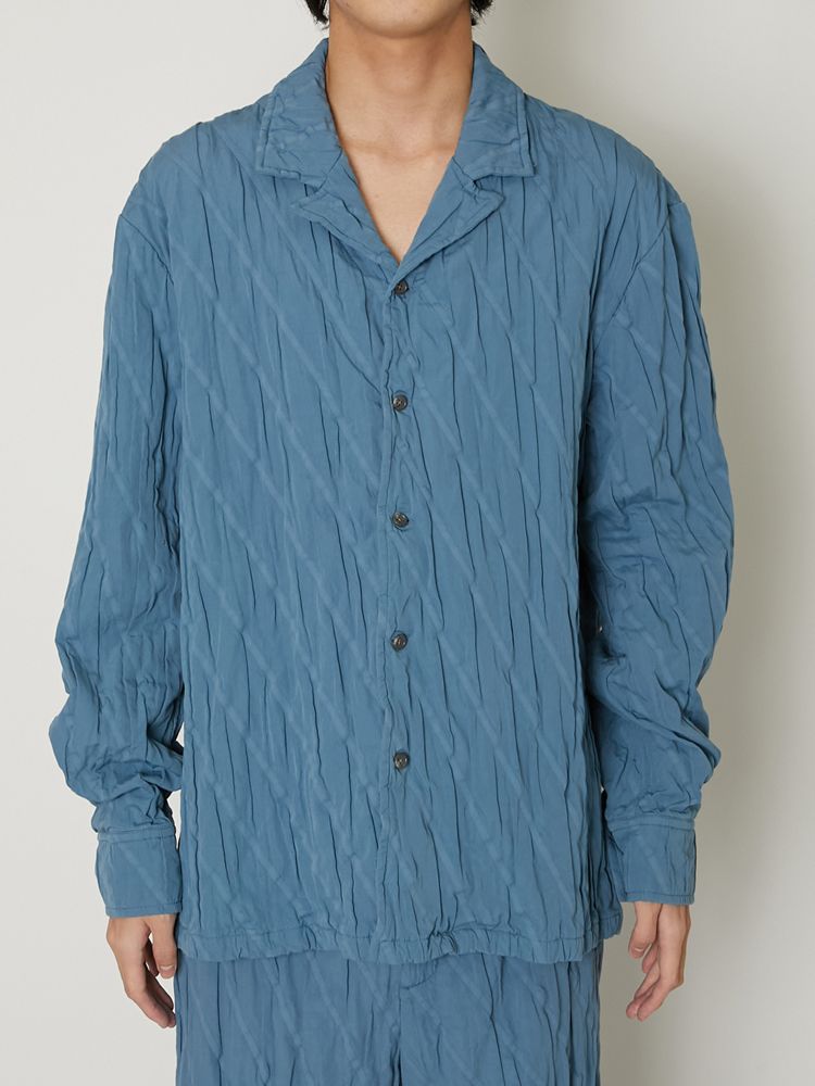 "COTTON PLEATS" SHIRTS / オープンカラーシャツ / TA23AW-SH024