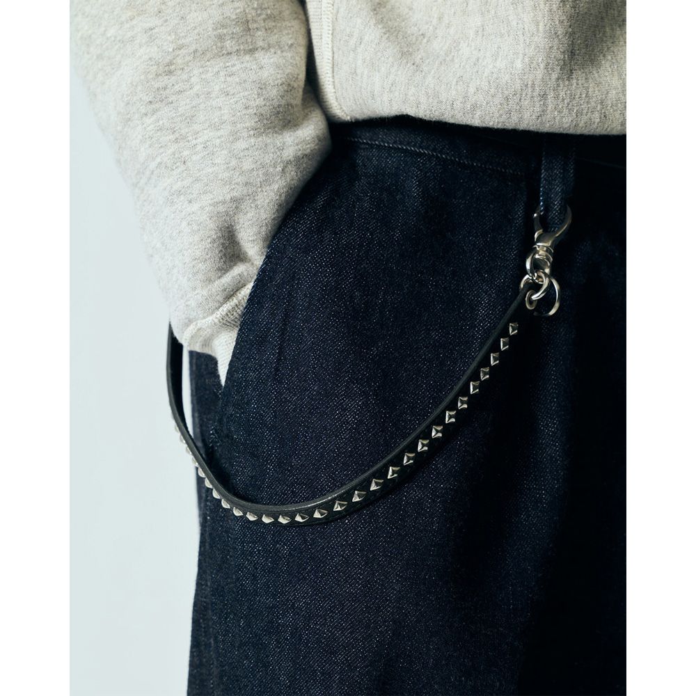 STUDS LEATHER WALLET CORD / スタッズ レザー ウォレットコード / CL-25AW012LE