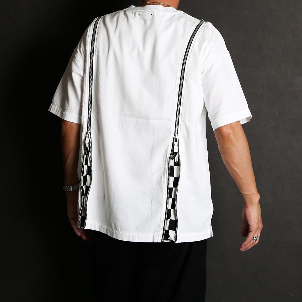 【ラスト1点-サイズ3】 OLD PARK×MINEDENIM / Zip Wide Denim T-SH / MND-23SSOP001-07
