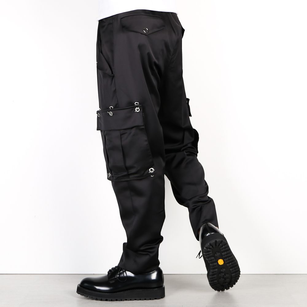 数量限定 TAAKK SATIN CARGO TROUSERS ターク カーゴパンツ