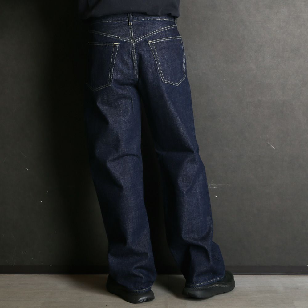 CLEAN CYLINDER FIT JEANS - INDIGO O.W / オーガニックコットン 13.5oz セルビッチデニム - クリーンシリンダーフィットジーンズ / M26A10PT02C