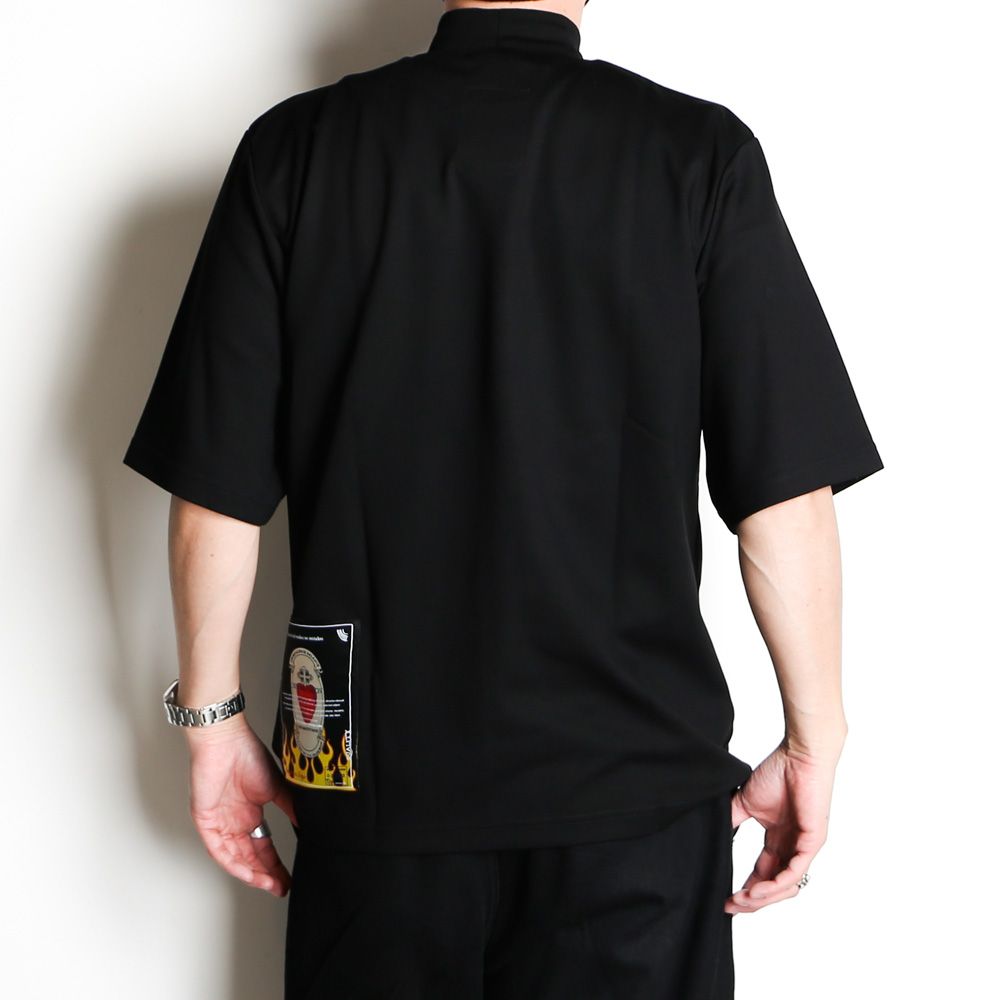 "TENDER"LOGO MOCK NECK TEE / GY-TO-4231