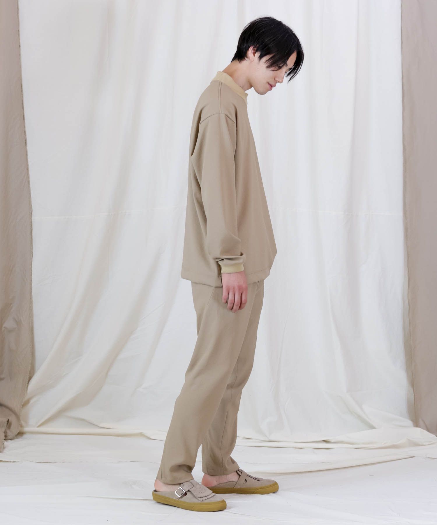 FULLDULL MOCK NECK L/S T / モックネック プルオーバーシャツ / 379111